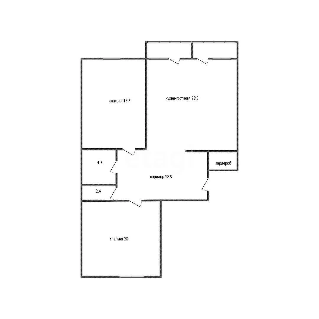2-к квартира, 50м² (Шоссейная улица, 63к10) - миниатюра 11