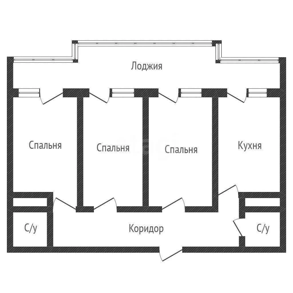 3-к квартира, 84.2м² (Дальняя улица, 8к1) - миниатюра 20