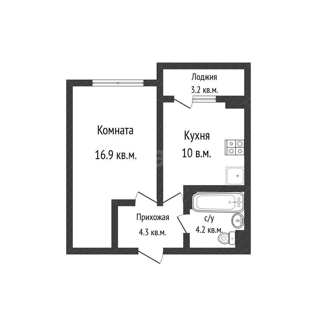 1-к квартира, 35.4м² (улица Героев-Разведчиков, 11/3) - миниатюра 18