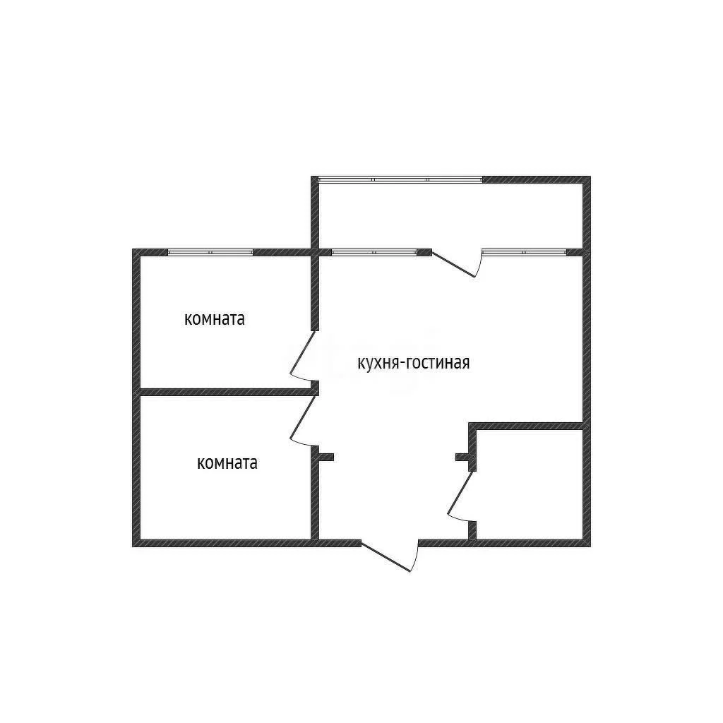 2-к квартира, 52м² (улица имени Сергея Есенина, 151) - миниатюра 7