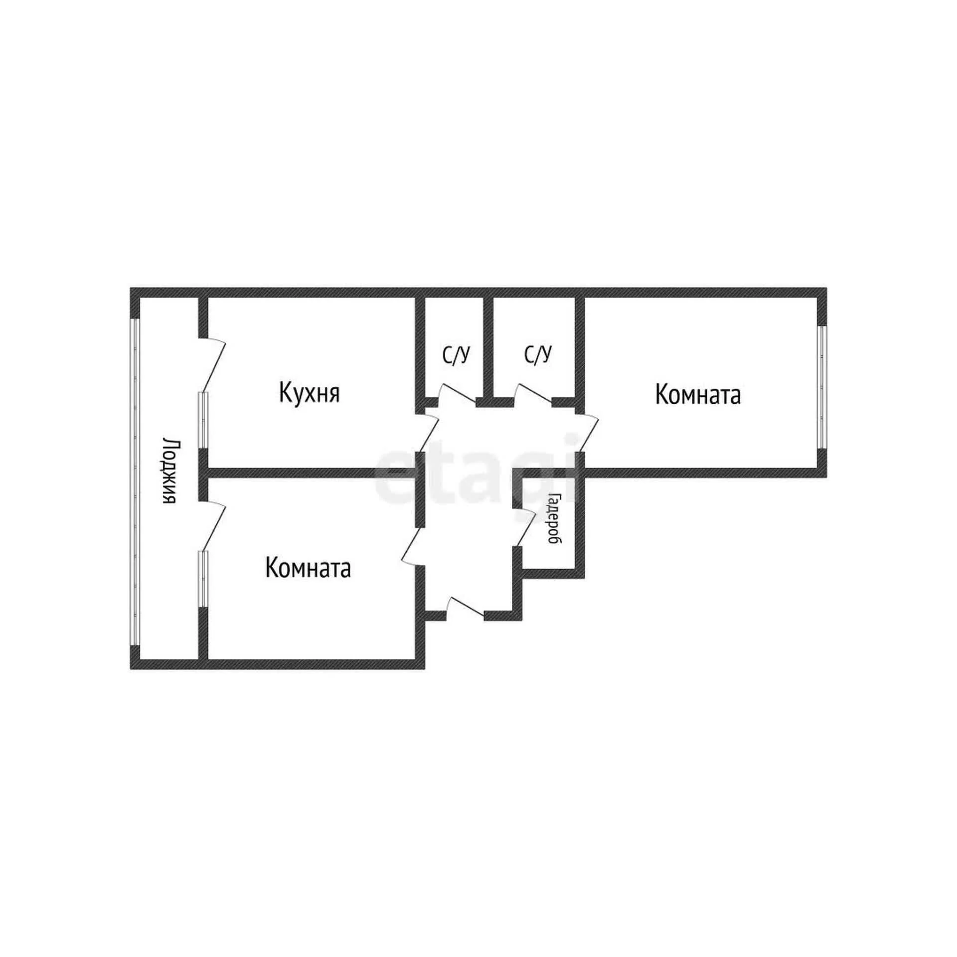 2-к квартира, 72.2м² (Дальняя улица, 4/2к2) - миниатюра 40