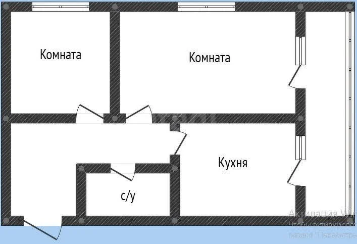 2-к квартира, 47.8м² (Советская улица, 87б) - миниатюра 16