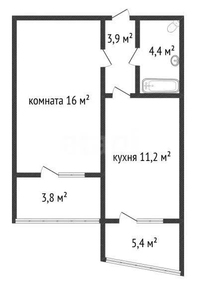 1-к квартира, 35.5м² (9-я Тихая улица, 5) - миниатюра 16