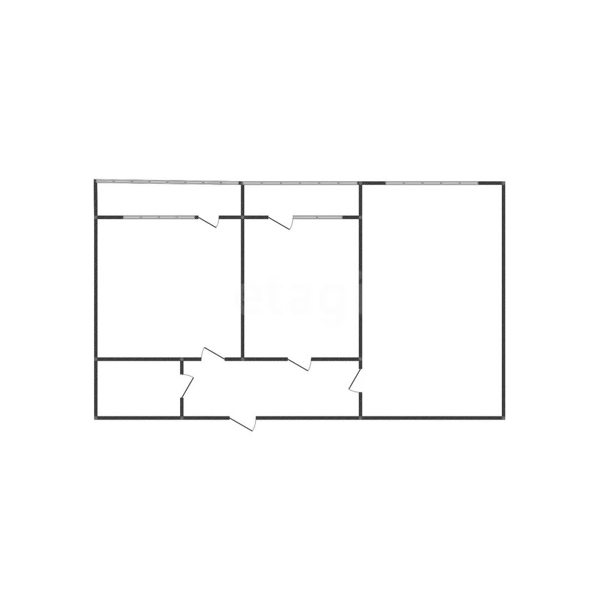 2-к квартира, 55.3м² (улица имени Мусоргского М.П., 19) - миниатюра 14