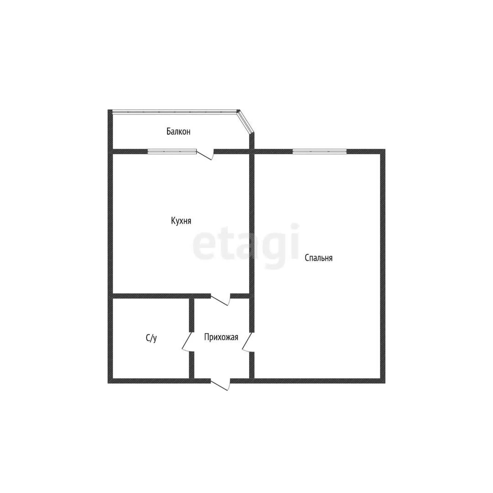1-к квартира, 32.2м² (Войсковая улица, 1а) - миниатюра 23