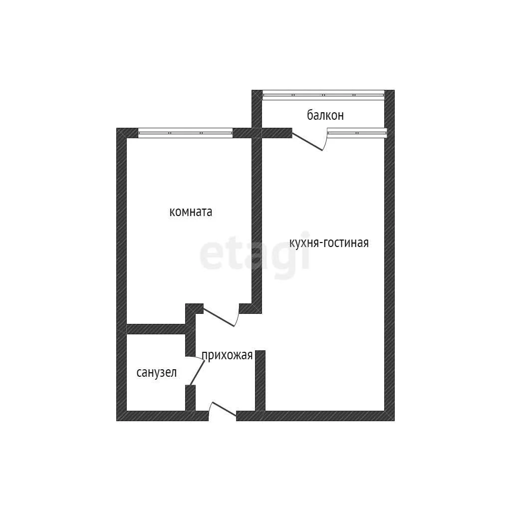 1-к квартира, 33.7м² (Тургеневское шоссе, 33/3с20) - миниатюра 27