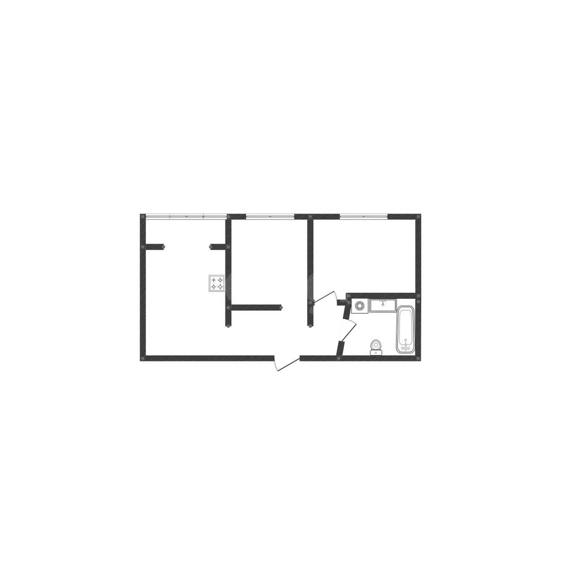2-к квартира, 51.8м² (улица 70-летия Октября, 24) - миниатюра 19