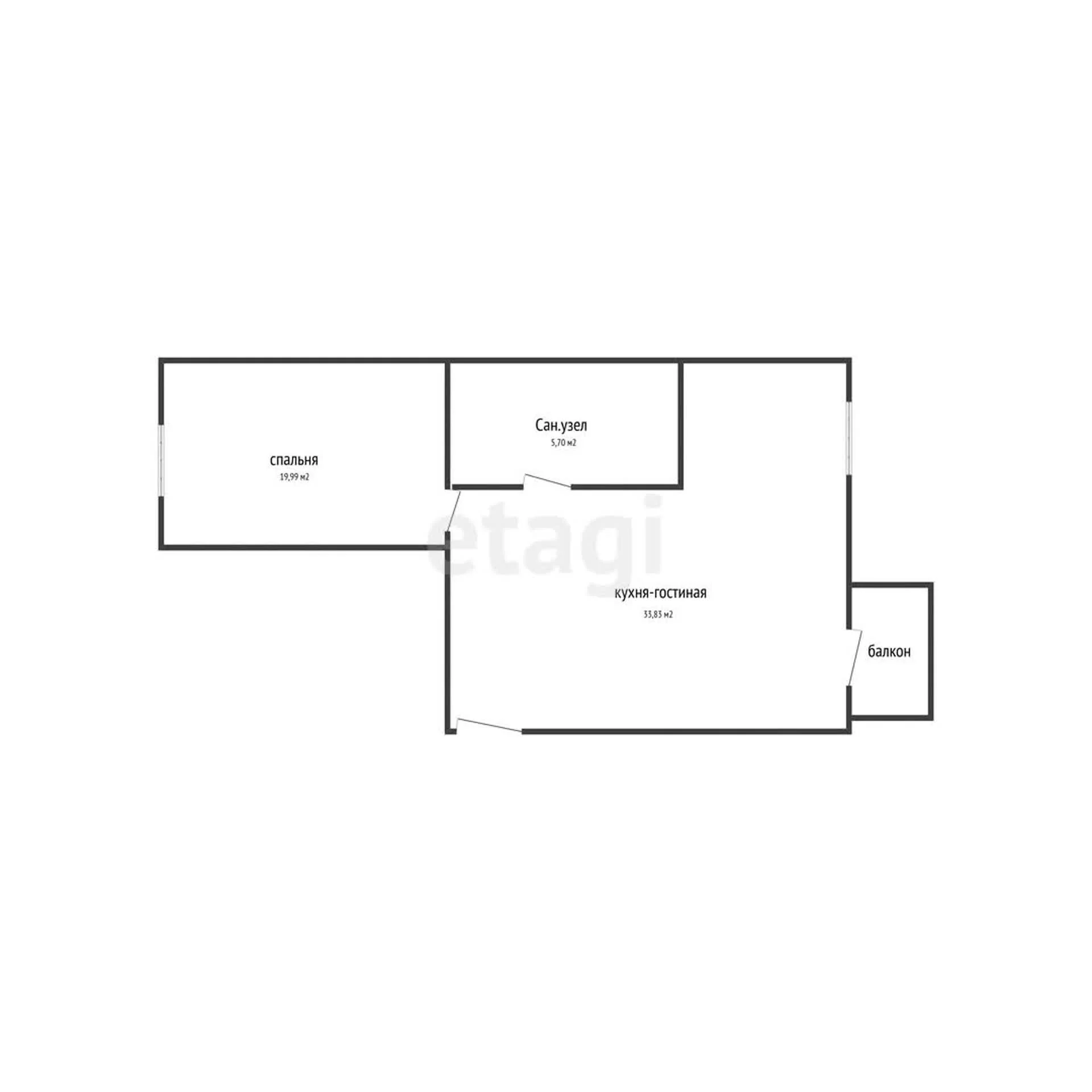 2-к квартира, 56.8м² (Южная улица, 12) - миниатюра 30