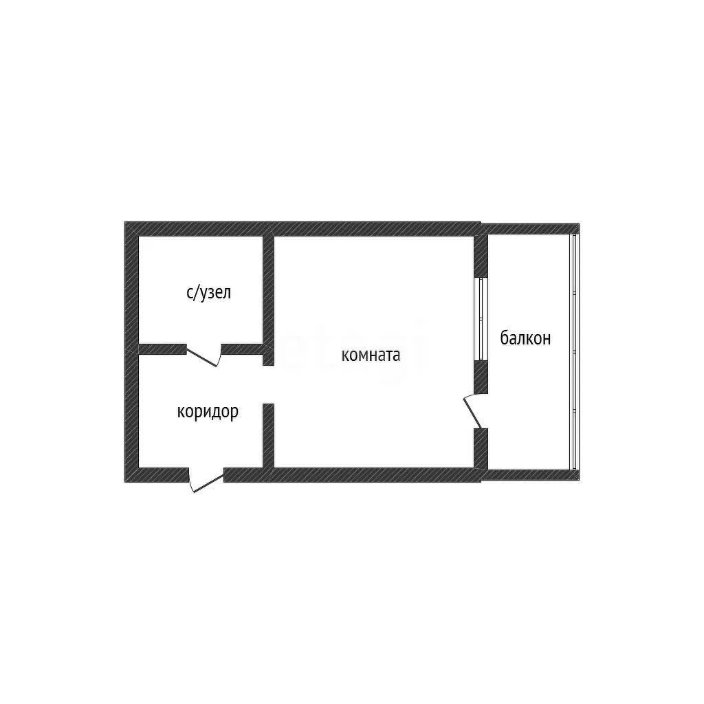 Студия, 29м² (Московская улица, 125к1) - миниатюра 15