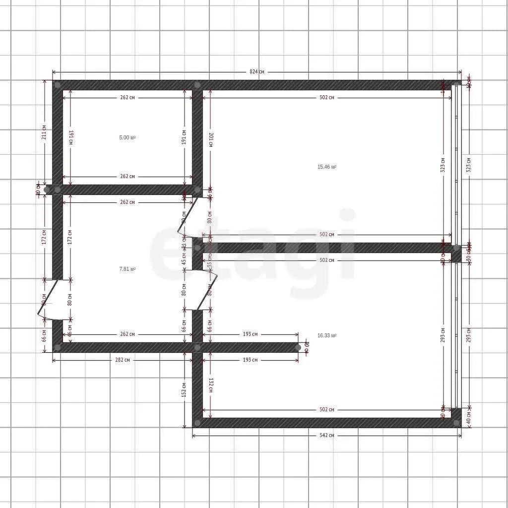 1-к квартира, 32.7м² (улица Кирилла Россинского, 3/1) - миниатюра 8