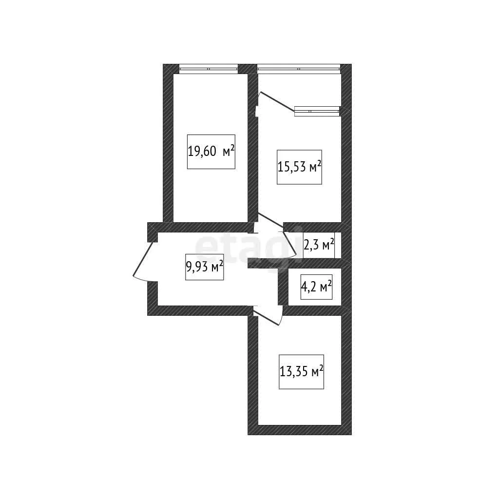 2-к квартира, 67.5м² (улица имени 40-летия Победы, 33/11) - миниатюра 21