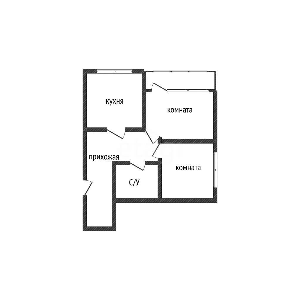 2-к квартира, 57.7м² (улица имени Сергея Есенина, 108/5) - миниатюра 11