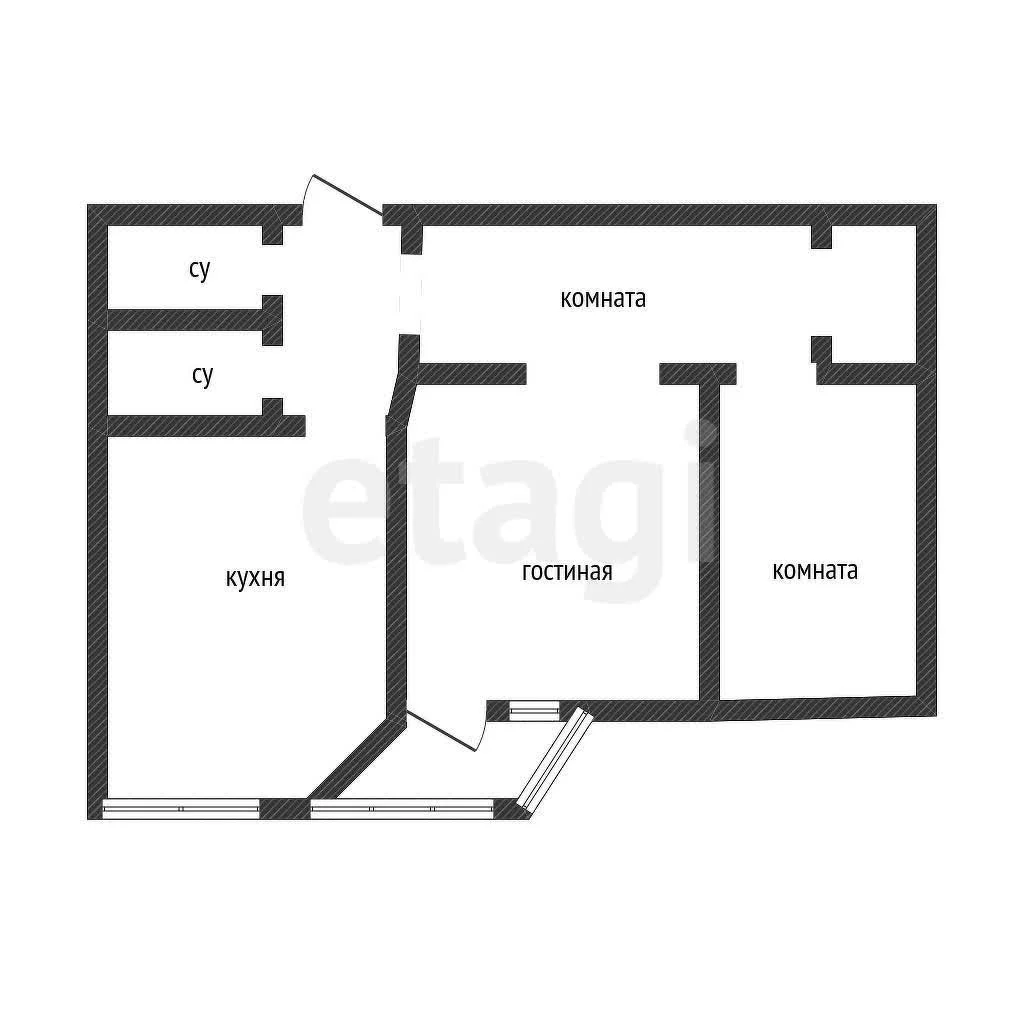 3-к квартира, 97.2м² (улица Кубанская Набережная, 56) - миниатюра 16
