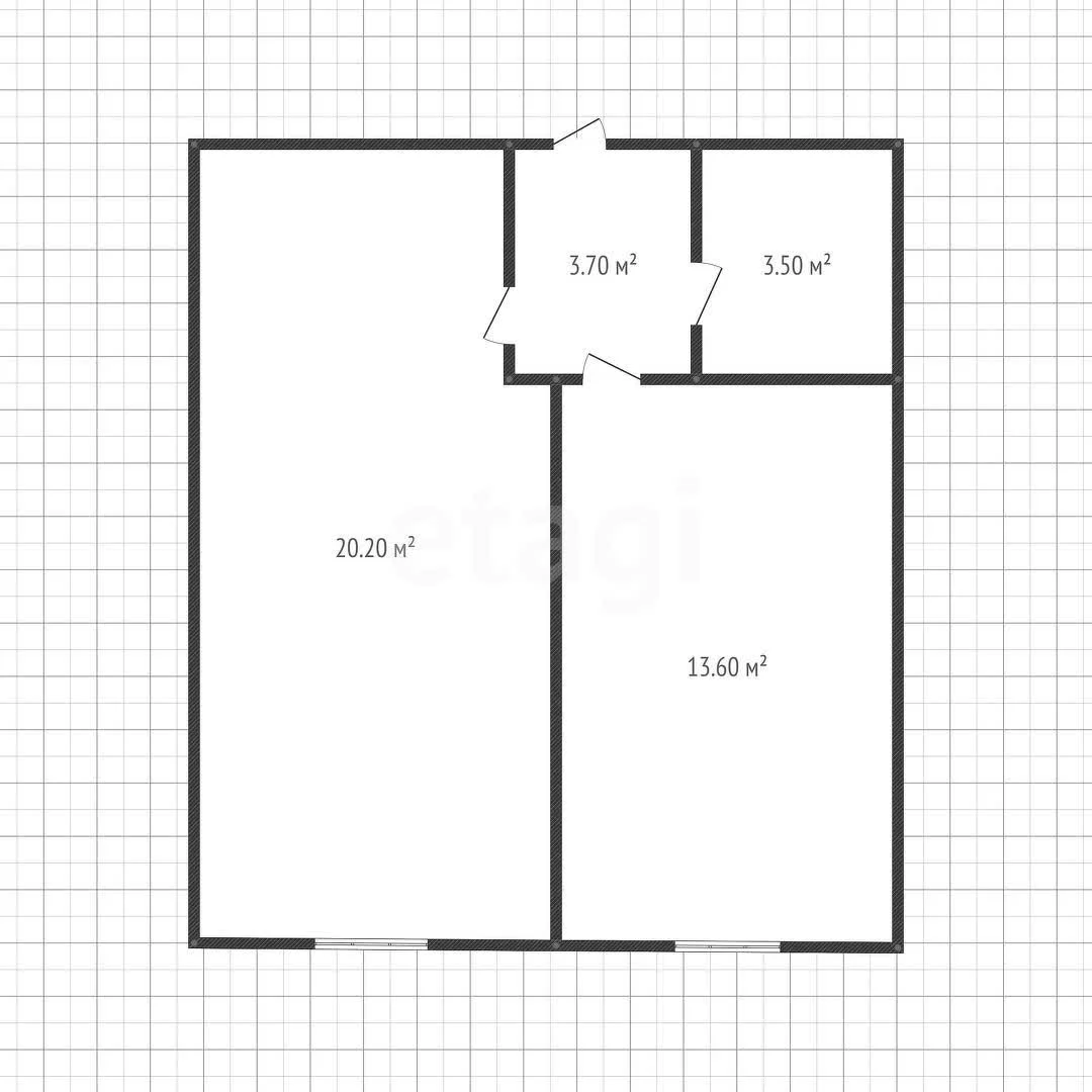 1-к квартира, 41м² (Песочная улица, 1к5) - изображение 1