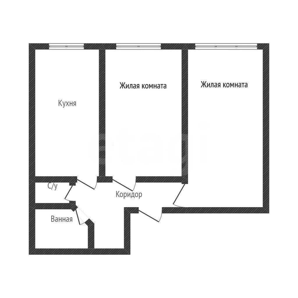 2-к квартира, 75.2м² (Ярославская улица, 113к1) - изображение 1