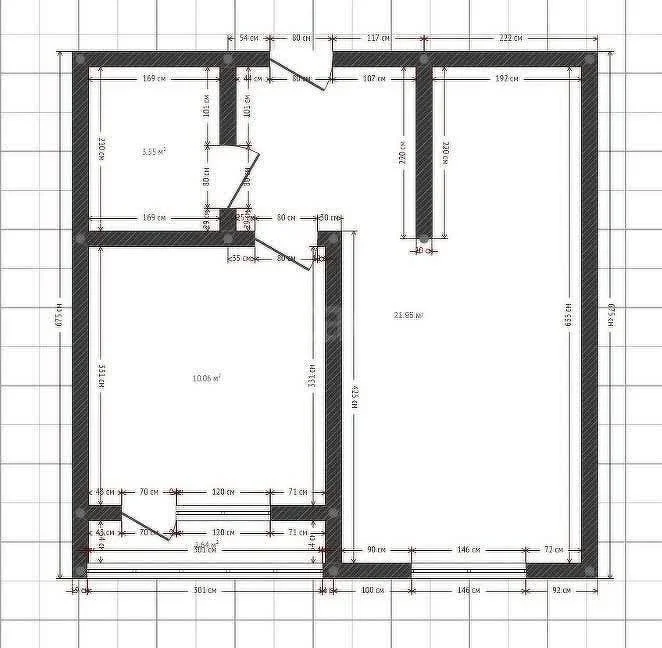 1-к квартира, 36.4м² (Школьная улица, 1) - миниатюра 2