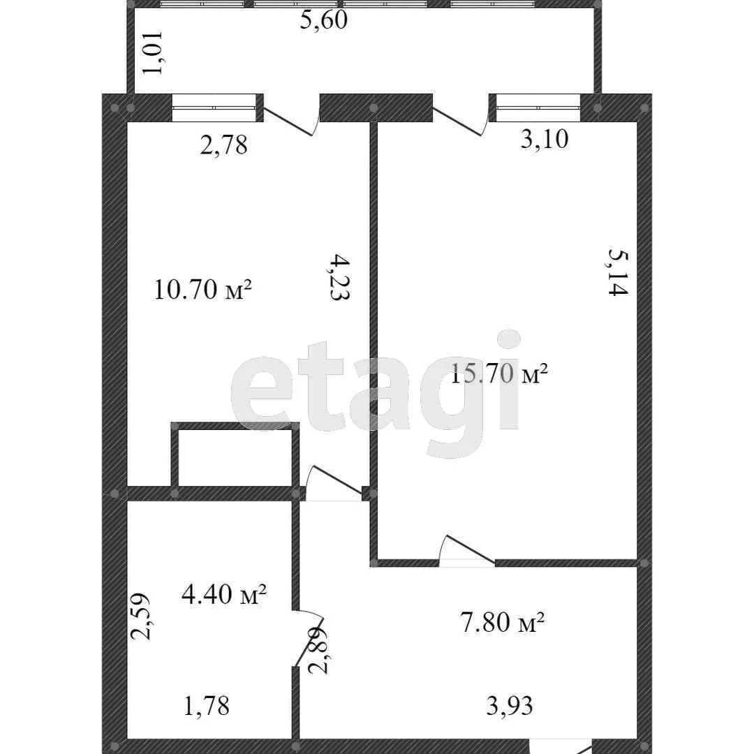 1-к квартира, 35м² (Старокубанская улица, 2/4к1) - миниатюра 6