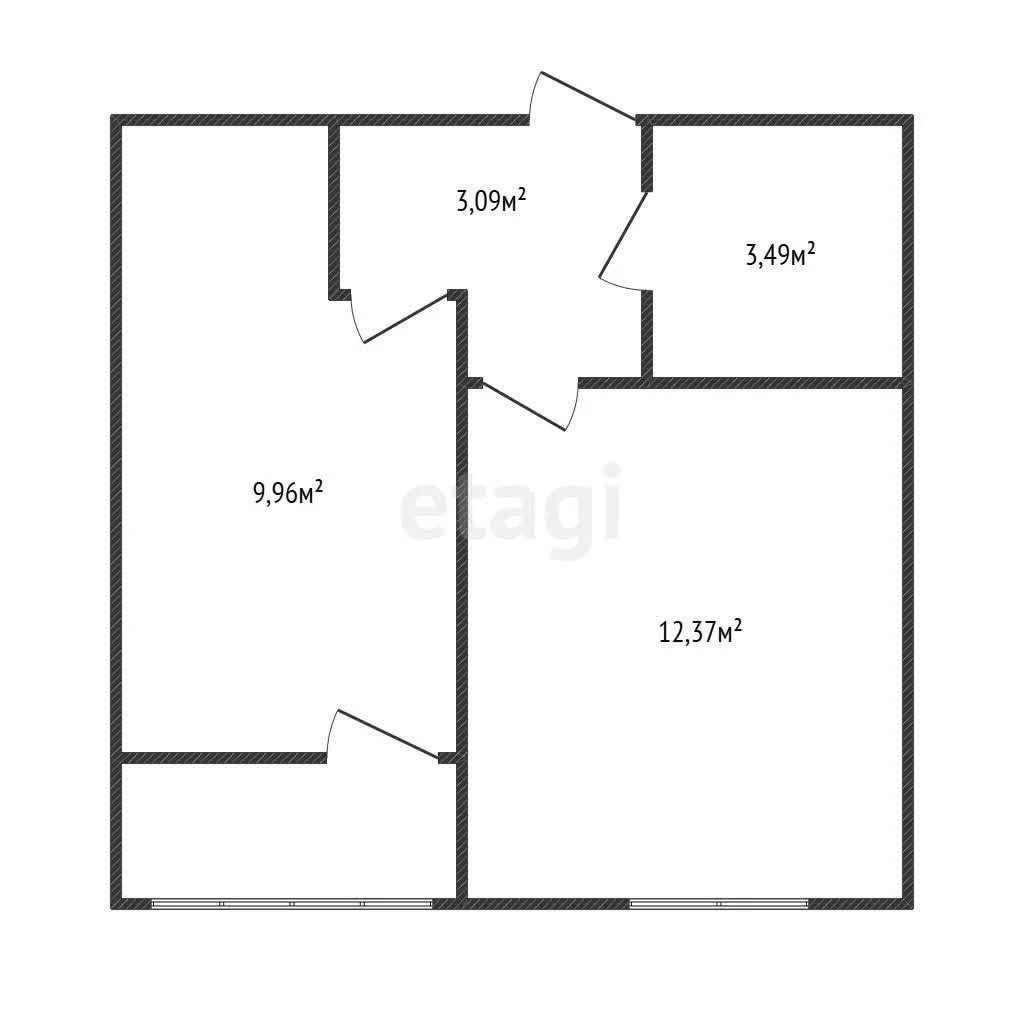 1-к квартира, 28.9м² (Воронежская улица, 47/10) - миниатюра 27