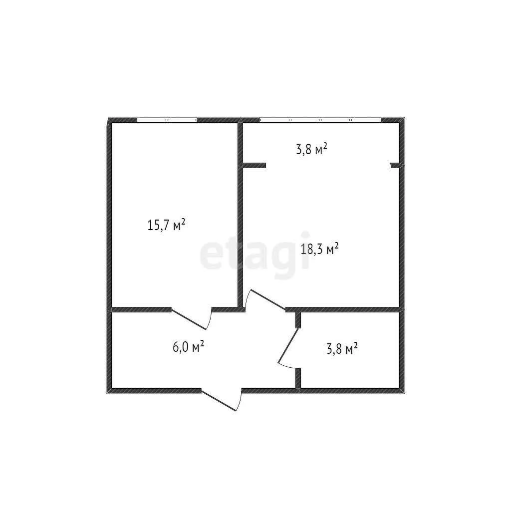 1-к квартира, 42.7м² (улица Тургеневское шоссе, 10к1) - миниатюра 21