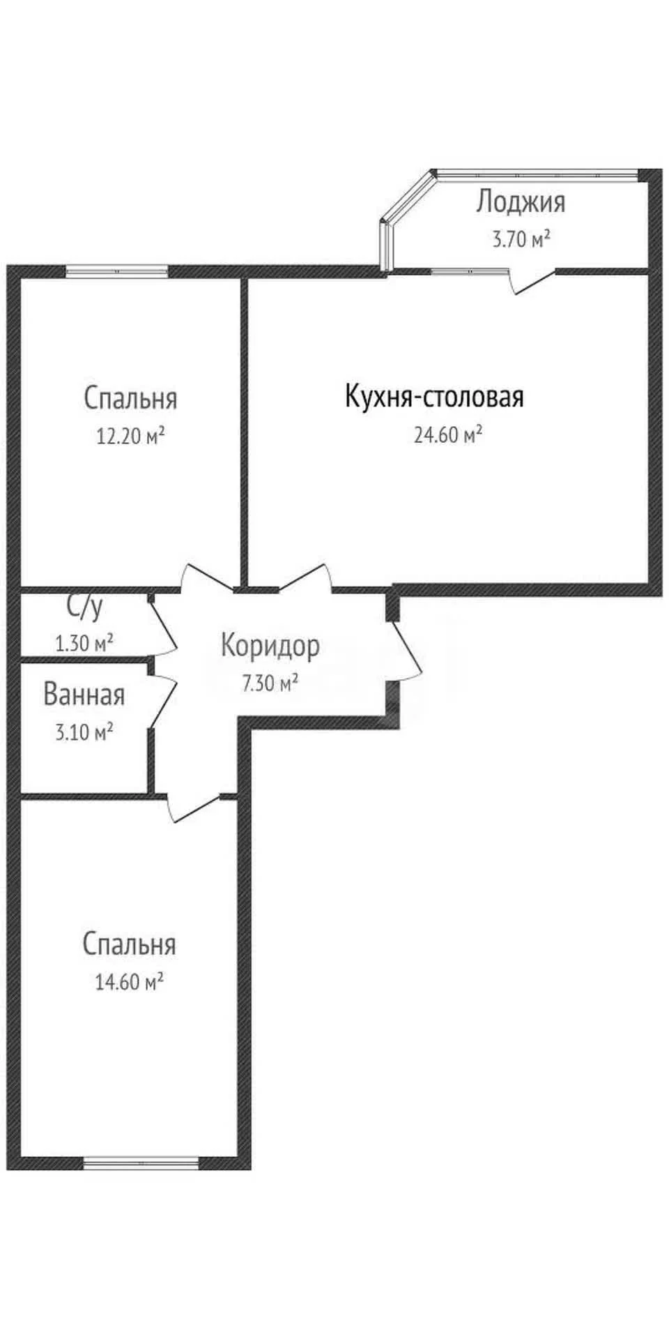 2-к квартира, 63.6м² (улица им. Героя Сарабеева В.И., 5к2) - миниатюра 41