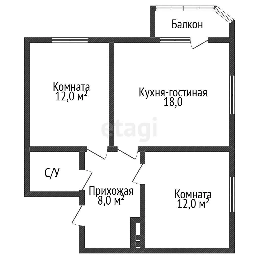 2-к квартира, 60м² (улица им. Героя Яцкова И.В., 19к3) - миниатюра 8