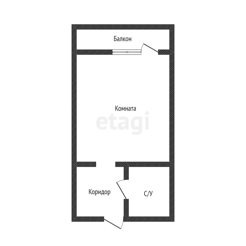 Студия, 27м² (улица имени Валерия Гассия, 5) - миниатюра 9