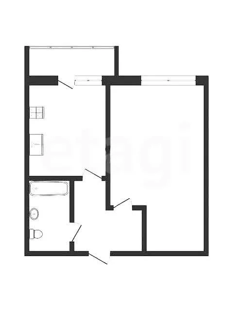 1-к квартира, 34м² (Черкасская улица, 58/2) - миниатюра 25