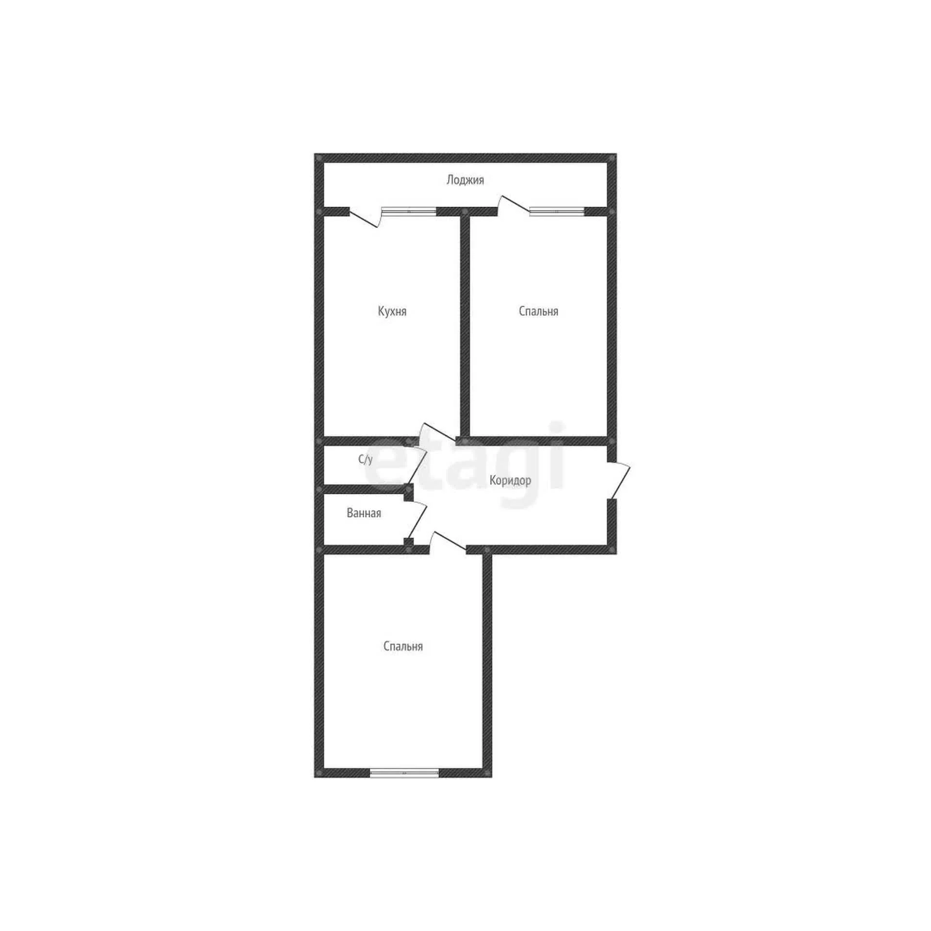 2-к квартира, 72.1м² (улица 70-летия Октября, 1/3) - миниатюра 24