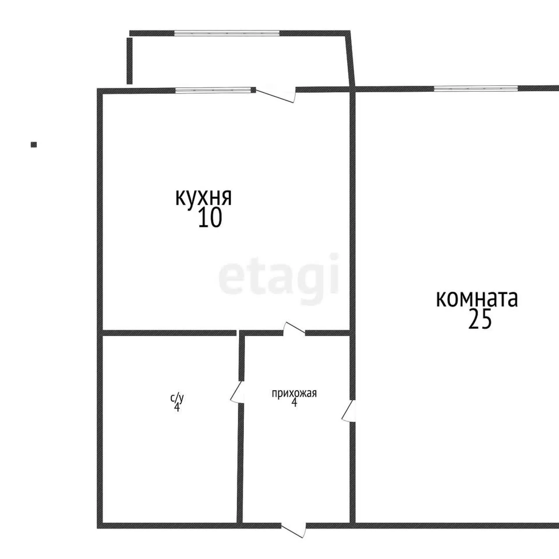 1-к квартира, 44.1м² (Ангарская улица, 29/1) - миниатюра 8