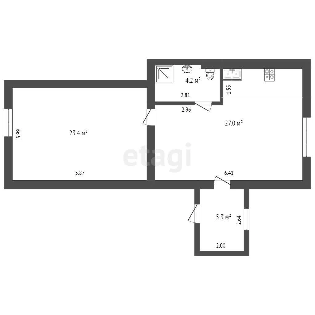 1-к квартира, 67.9м² (Липовая улица, 517) - миниатюра 7