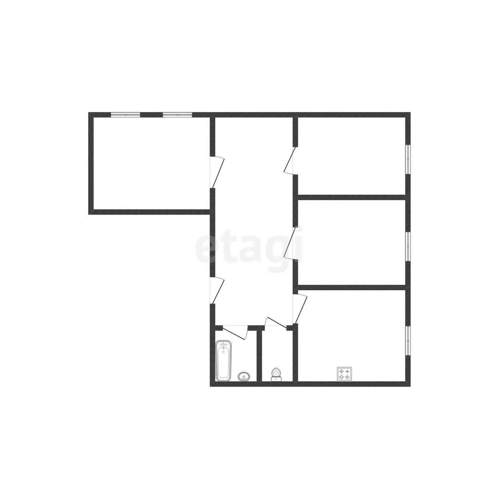 4-к+ квартира, 88.45м² (Восточно-Кругликовская улица, 55) - миниатюра 13