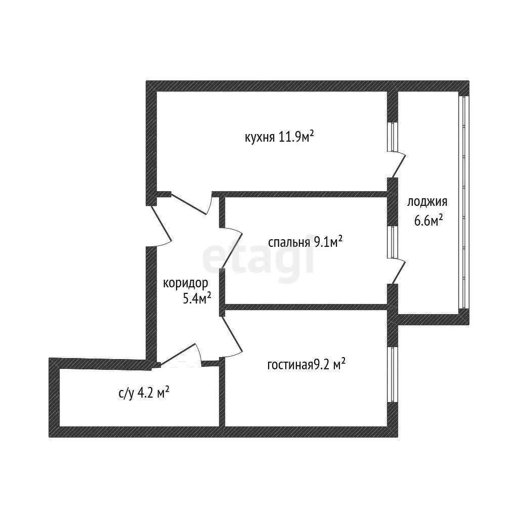 2-к квартира, 39м² (Бжегокайская улица, 31/8к2) - миниатюра 13