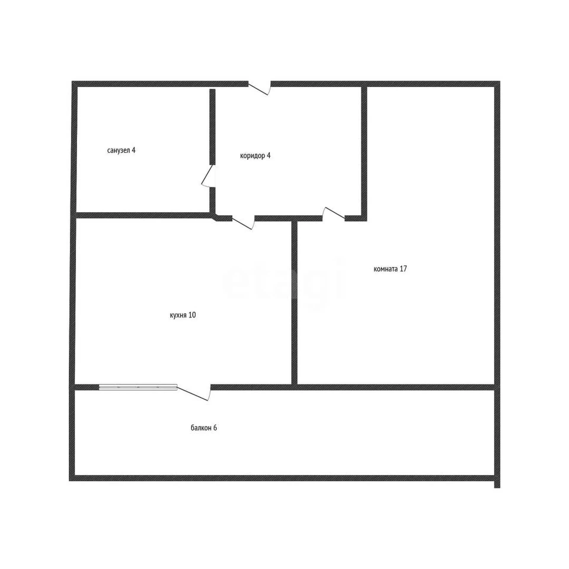 1-к квартира, 12м² (улица Цезаря Куникова, 24к3) - миниатюра 7