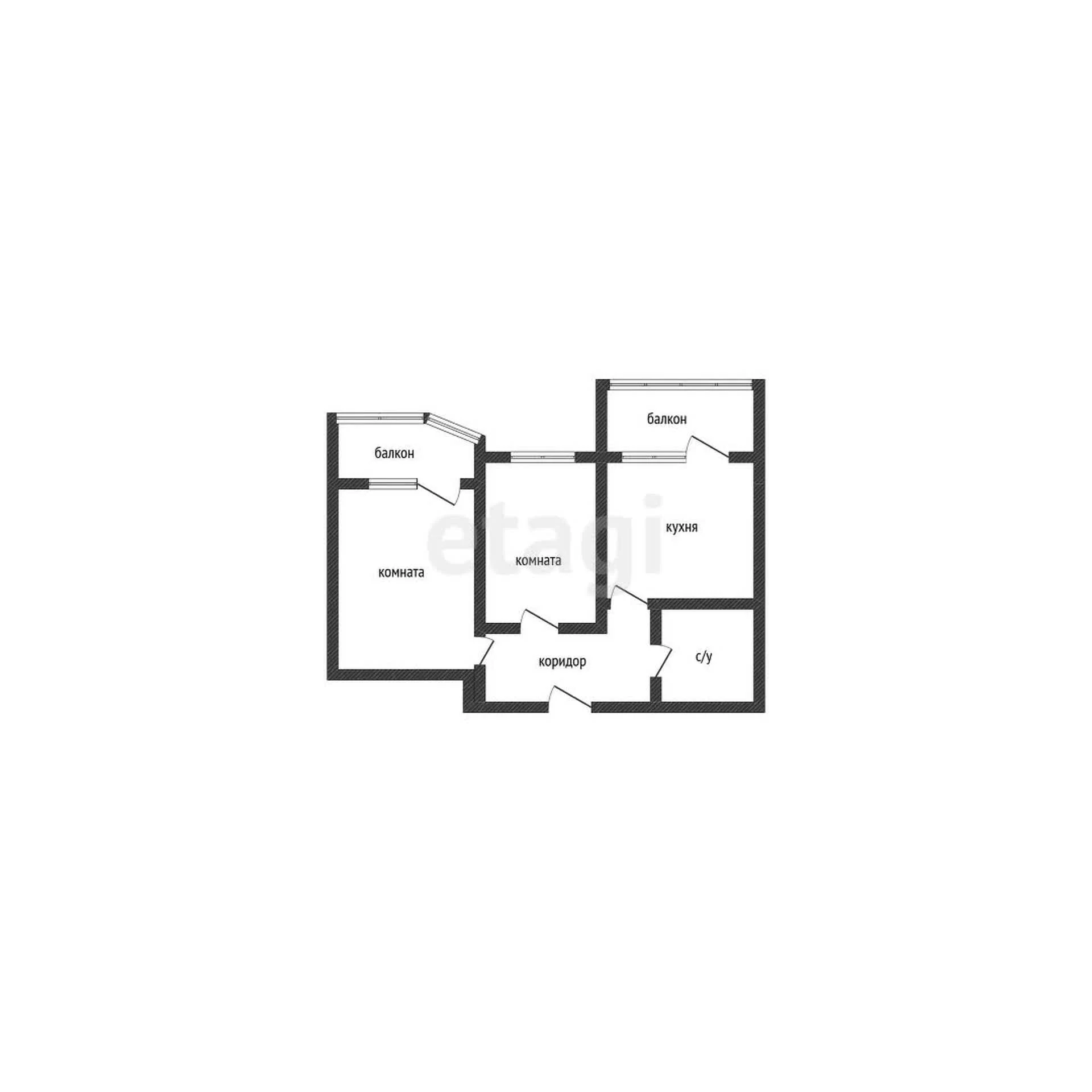 2-к квартира, 63.5м² (Российская улица, 267/3к3) - миниатюра 14