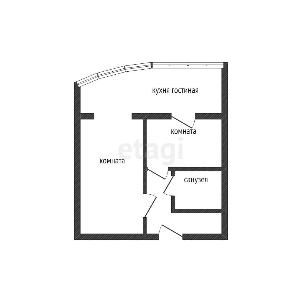 2-к квартира, 52.2м² (улица Тюляева, 9) - миниатюра 14