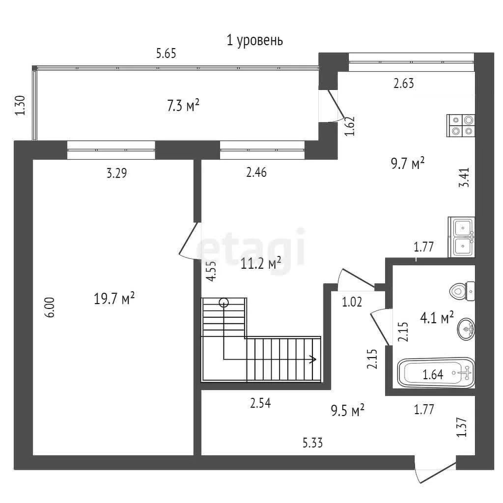 3-к квартира, 90м² (Гомельская улица, 10) - миниатюра 15