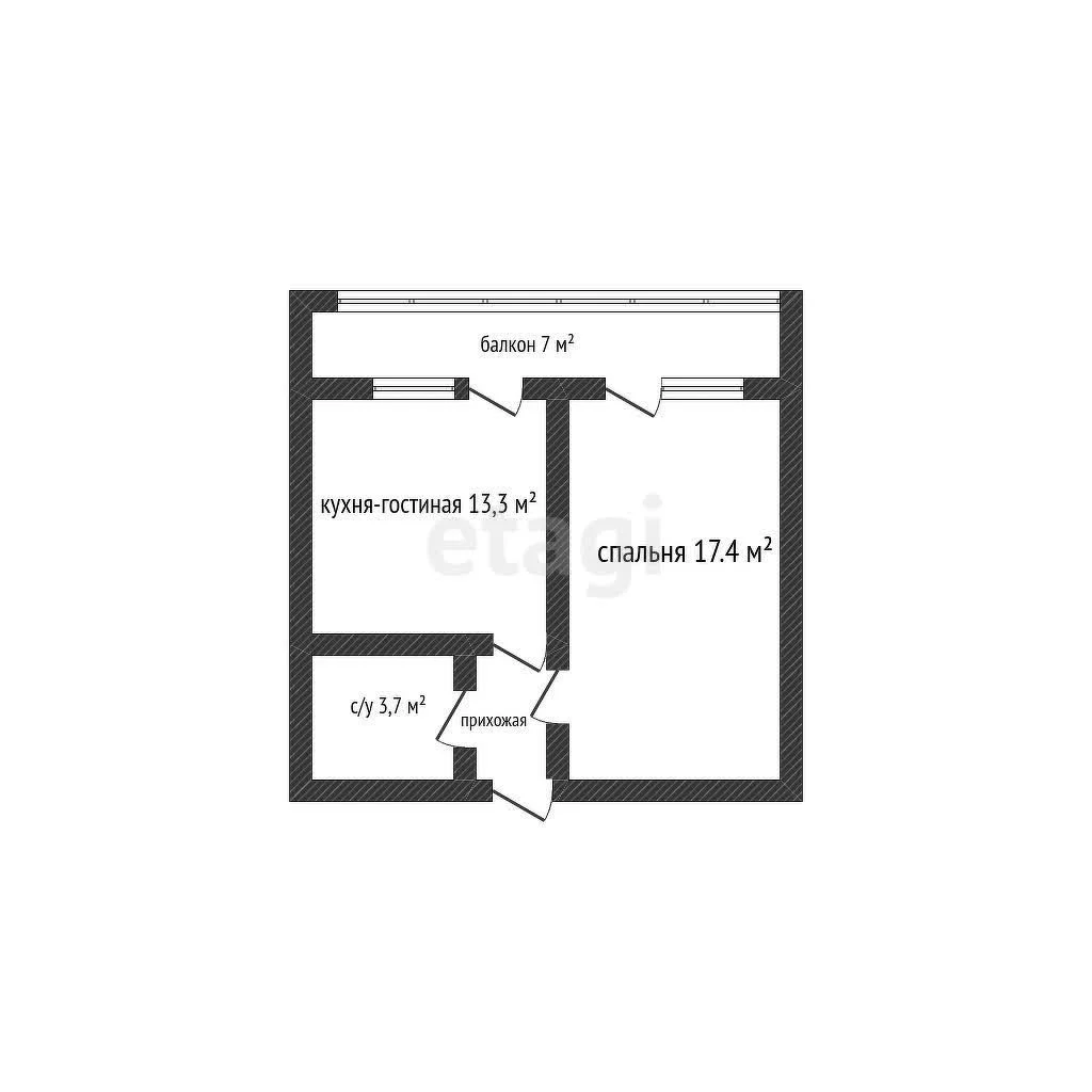 1-к квартира, 38.2м² (Ярославская улица, 115) - миниатюра 18