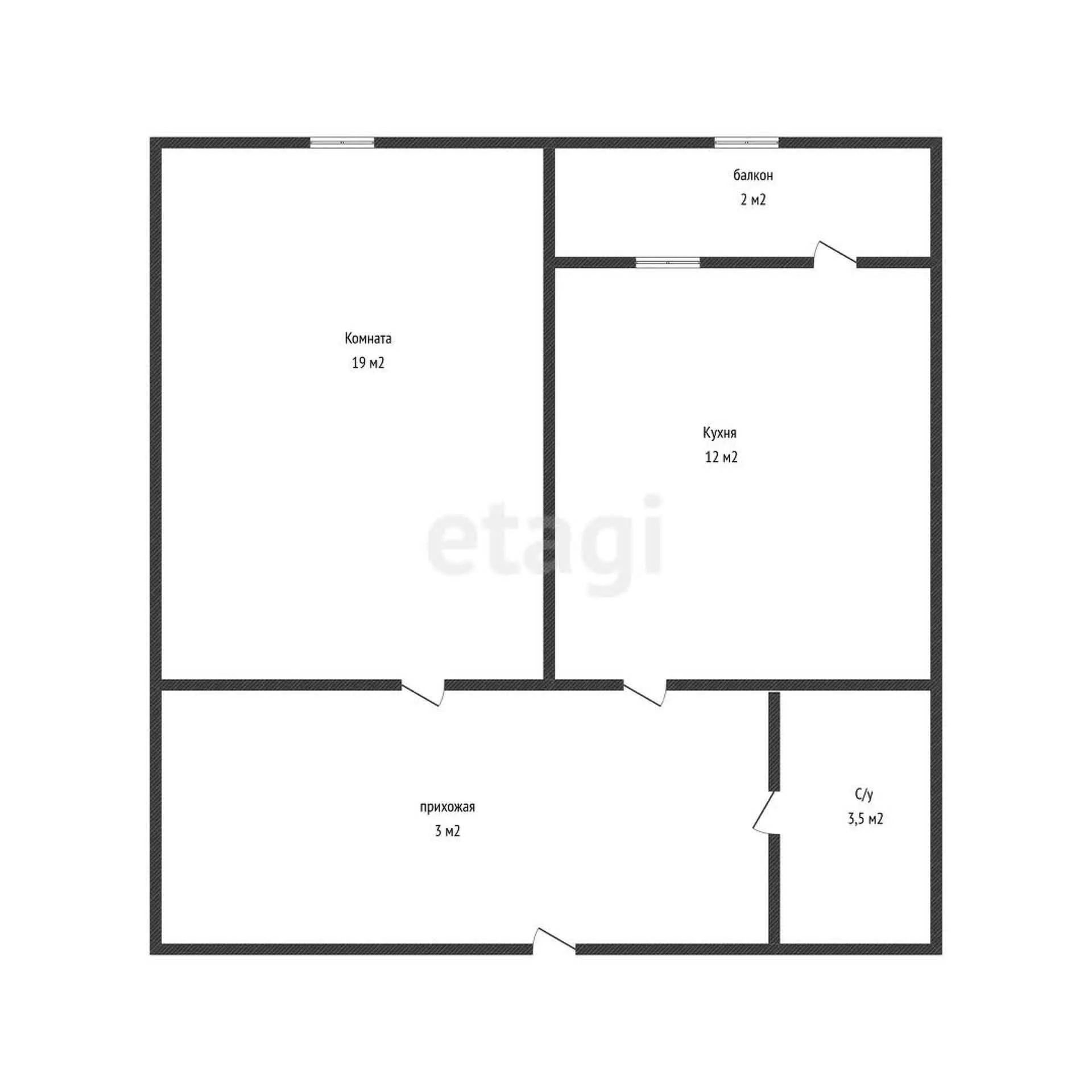 1-к квартира, 39.4м² (Московская улица, 112) - миниатюра 8