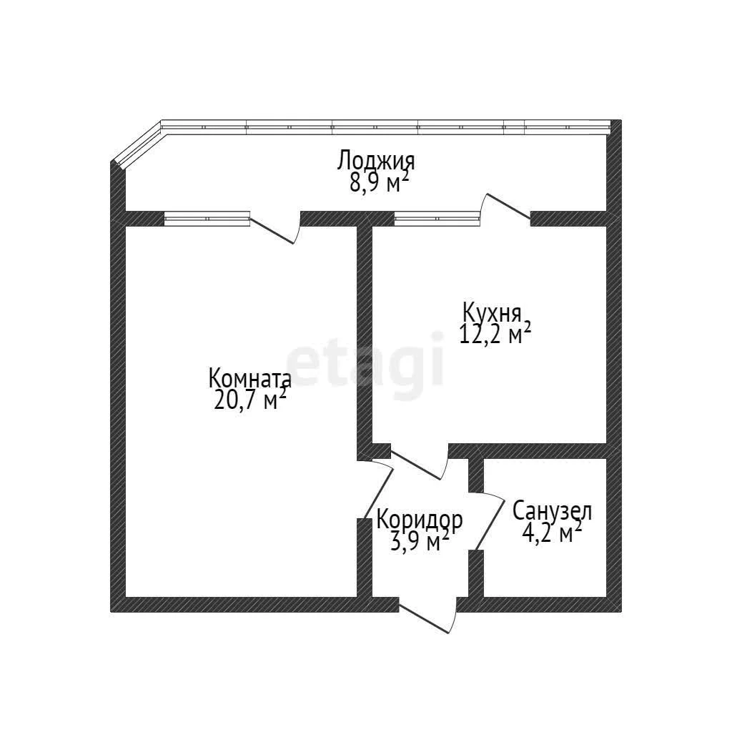 1-к квартира, 41м² (Табачная улица, 1/1к1) - миниатюра 7
