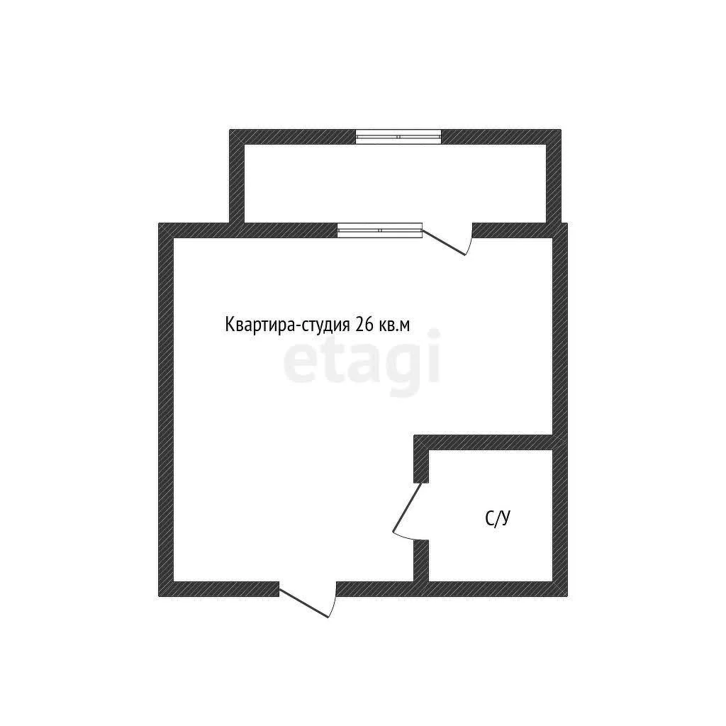 Студия, 26.7м² (улица имени А.Н. Лодыгина, 6к15) - миниатюра 10