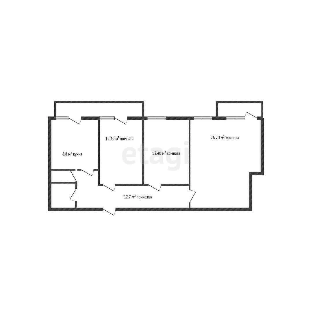 3-к квартира, 79м² (улица Петра Метальникова, 5к1) - миниатюра 30