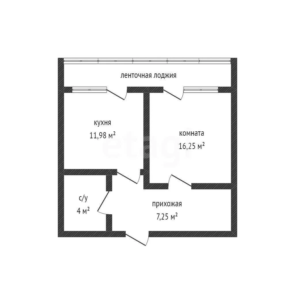 1-к квартира, 41.7м² (Природная улица, 10бк3) - изображение 1