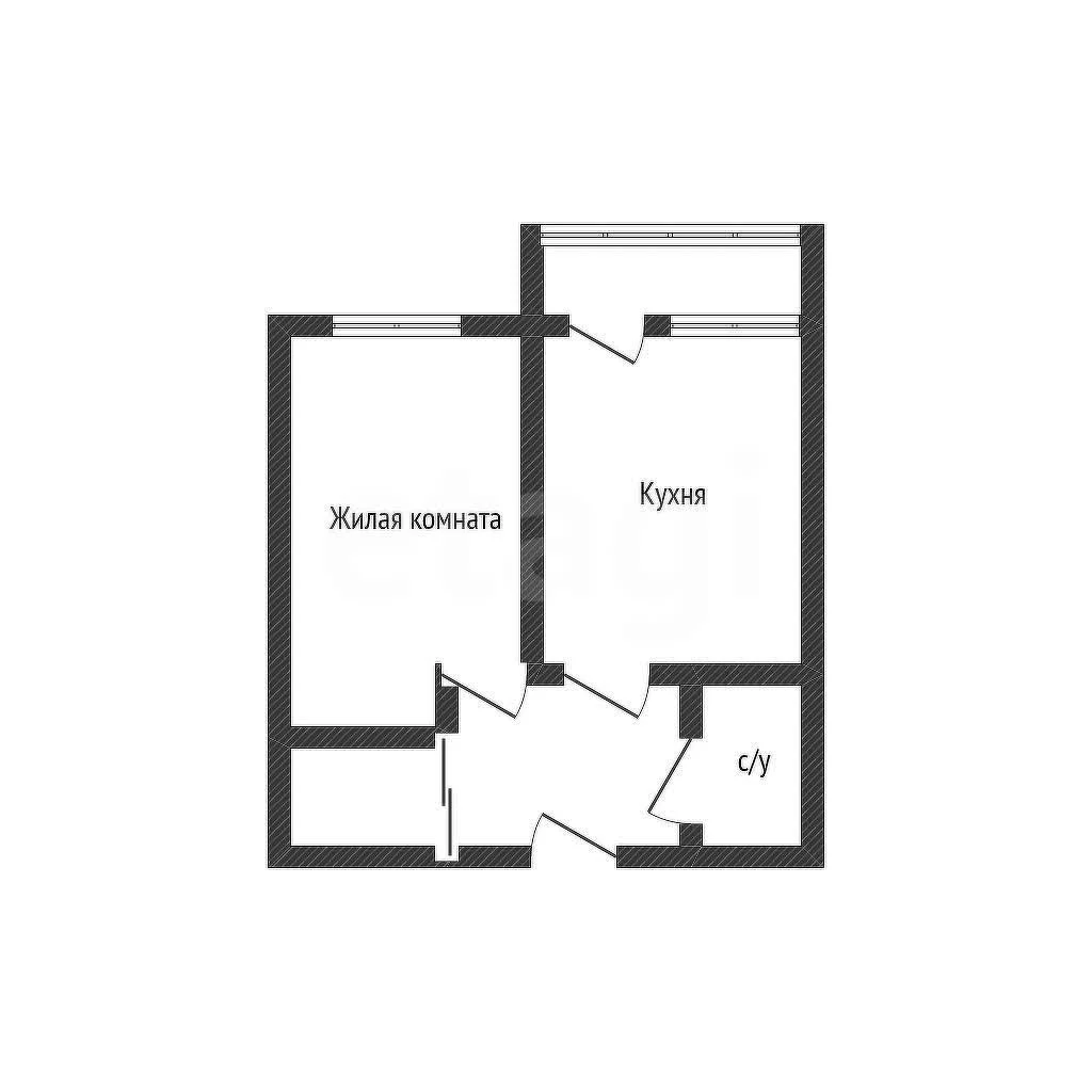 1-к квартира, 35.4м² (Адмиралтейский бульвар, 1) - изображение 1