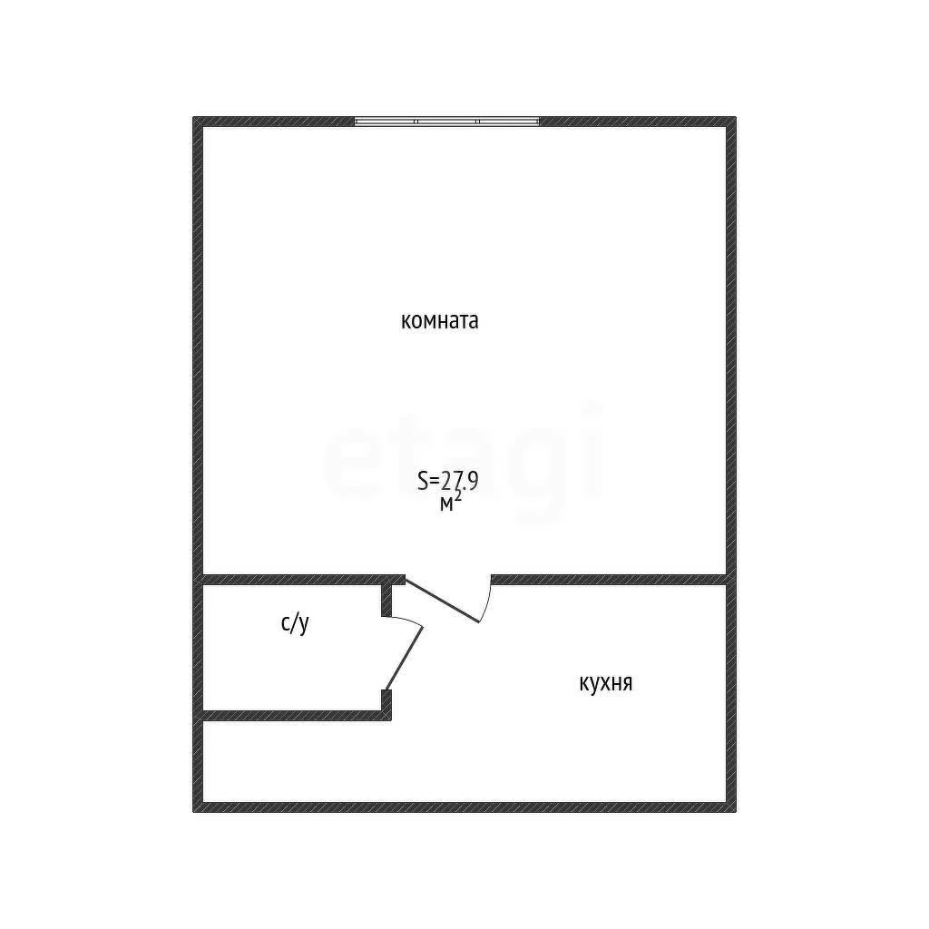 Студия, 27.9м² (улица имени Доватора, 80) - изображение 1