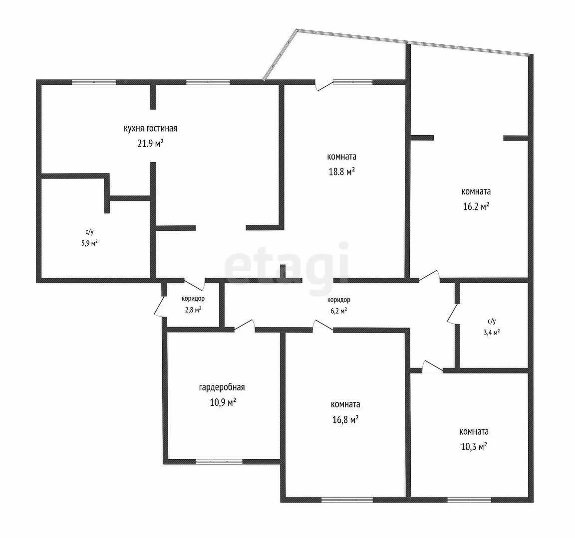 4-к+ квартира, 121.4м² (Школьная улица, 15/5) - миниатюра 22
