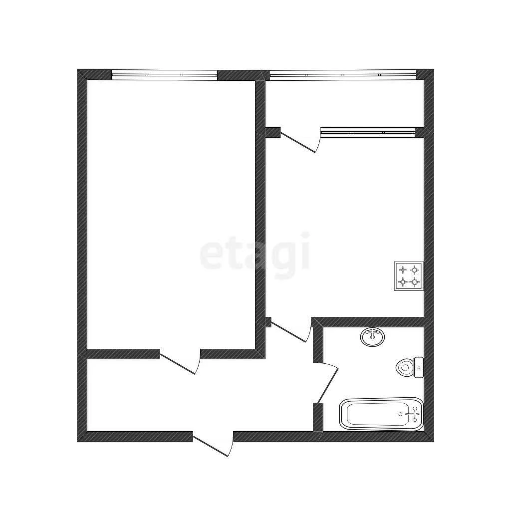 1-к квартира, 42м² (Российская улица, 267к4) - миниатюра 10