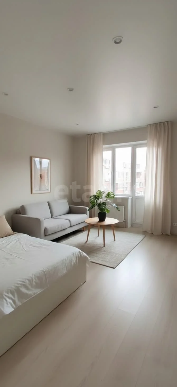 1-к квартира, 43.5м² (улица Гагарина, 155к5) - изображение 1