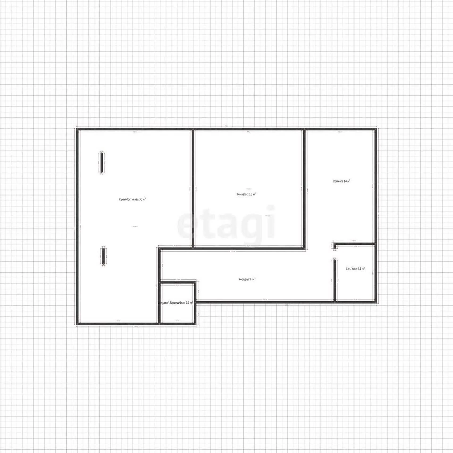 2-к квартира, 84м² (Песочная улица, 1к1) - миниатюра 11