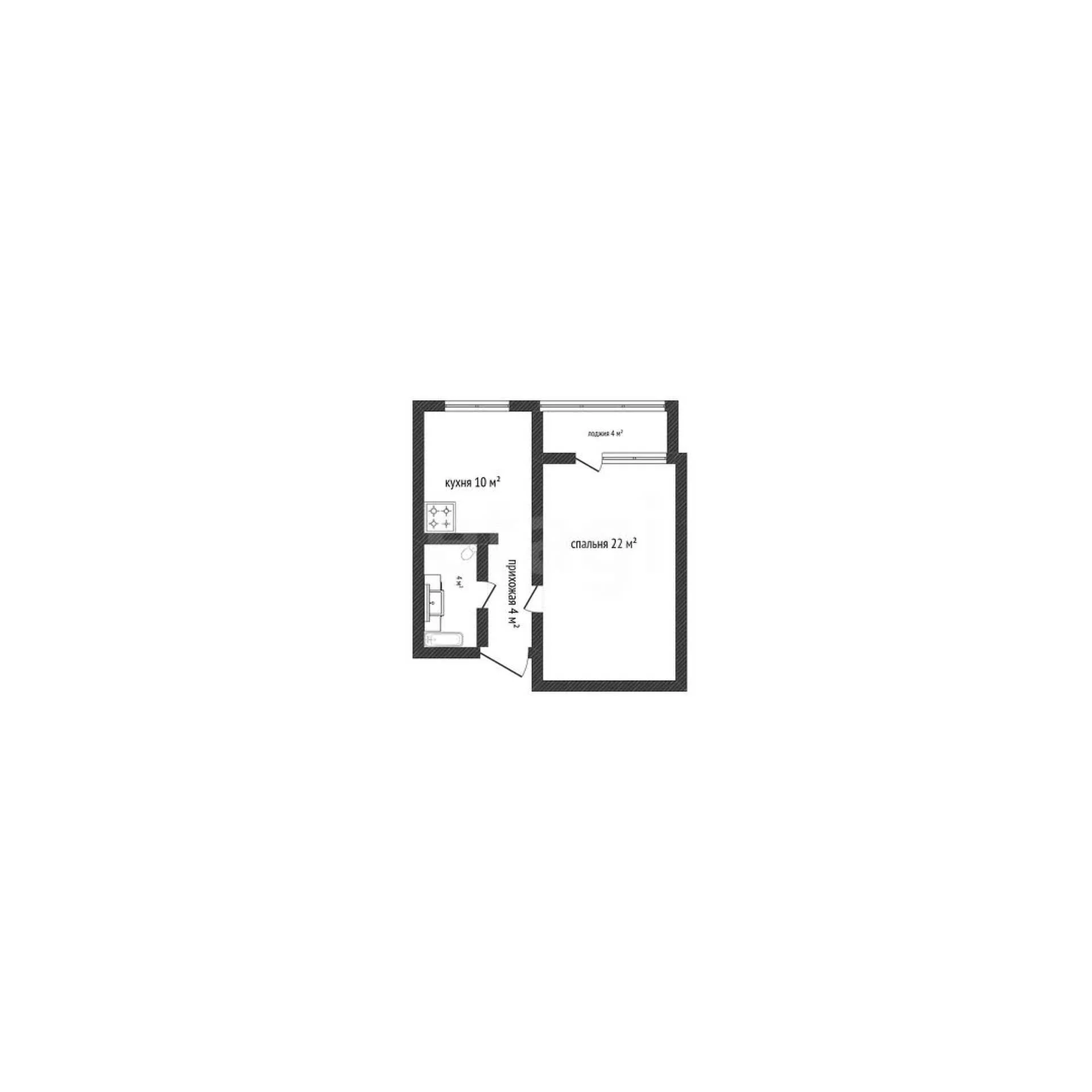 1-к квартира, 40.1м² (улица Дзержинского, 2) - миниатюра 8