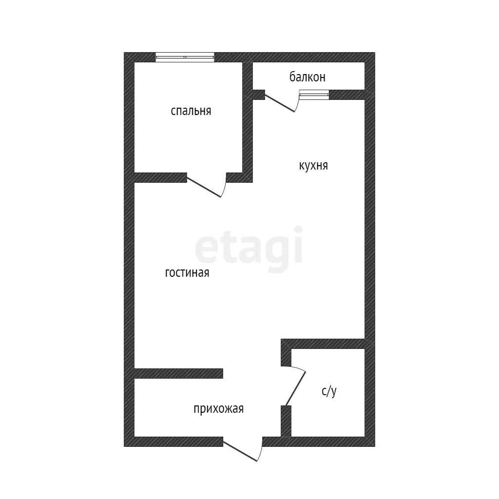 1-к квартира, 33.5м² (Тепличная улица, 62к1) - миниатюра 8